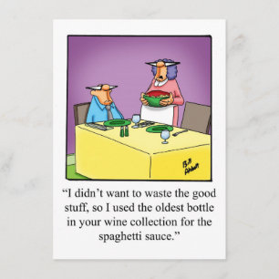 Funny Wine Degustation Party Einladungen