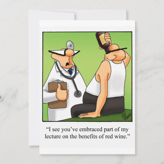 Funny Wine Degustation Party Einladungen (Vorderseite)