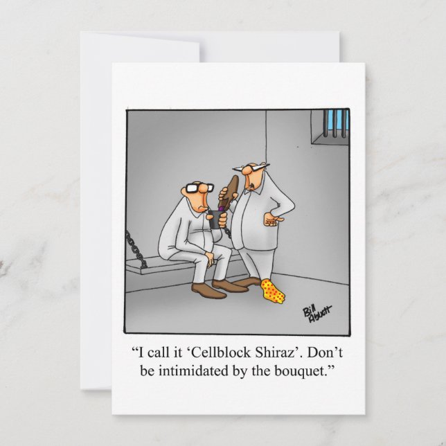 Funny Wine Degustation Party Einladungen (Vorderseite)