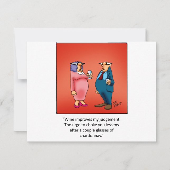 Funny Wine Einladung! Einladung (Vorderseite)