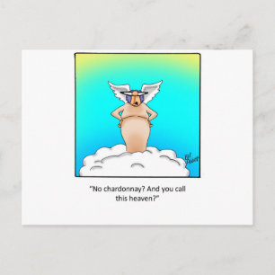 Funny Wine Geschenk! Postkarte