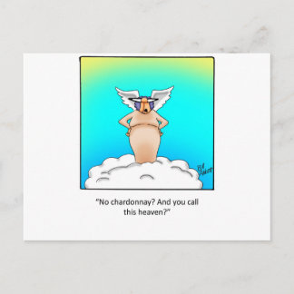 Funny Wine Geschenk! Postkarte