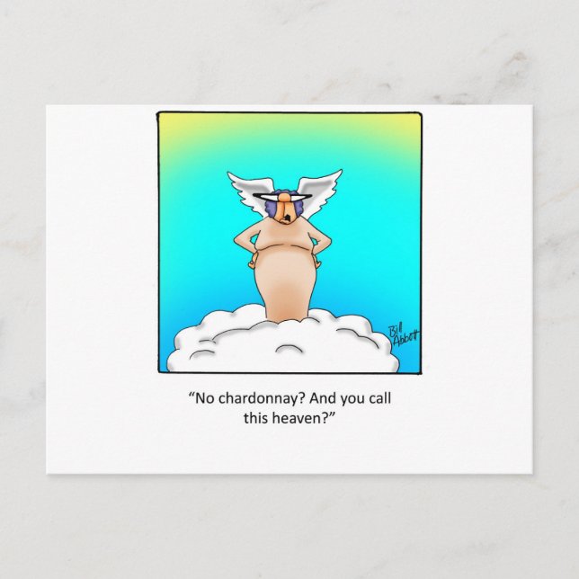 Funny Wine Geschenk! Postkarte (Vorderseite)