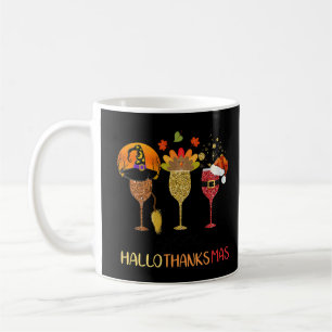 Funny Wine Hallothanksmas Halloween Erntedank C Kaffeetasse