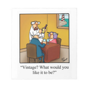 Funny Wine Journal "Spectickles" Geschenk Notizblock