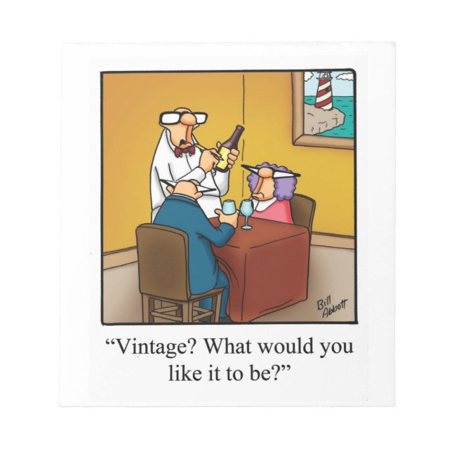 Funny Wine Journal "Spectickles" Geschenk Notizblock (Vorderseite)