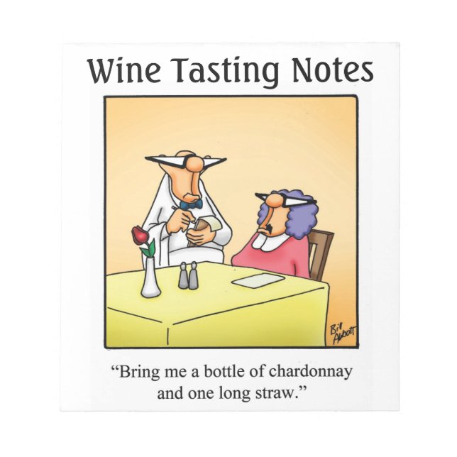 Funny Wine Journal "Spectickles" Geschenk Notizblock (Vorderseite)
