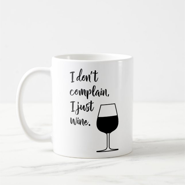 Funny Wine Liebhaber des Sprichworts  Kaffeetasse (Links)