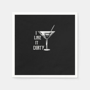 Funny Wine Lover I Like it Dirty Serviette