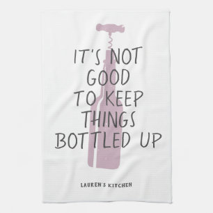 Funny Wine Lover Individuelle Name Stilvolles Gesc Geschirrtuch