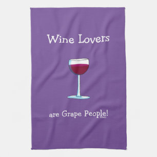 Funny Wine Lovers Geschirrtuch