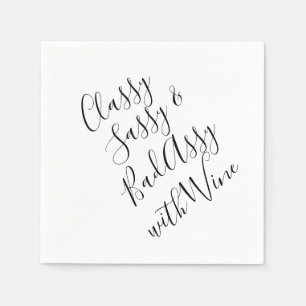 Funny Wine Party Napkins Serviette