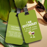 Funny Wine Quote - Ich trinke Wein auf meiner Terr