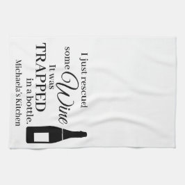 Funny Wine Quote Spaß Niedlich Geschirrtuch