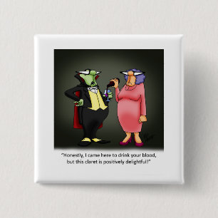 Funny Wine Spaß Button