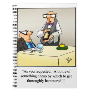 Funny Wine Spaß Journal-Geschenk Notizblock