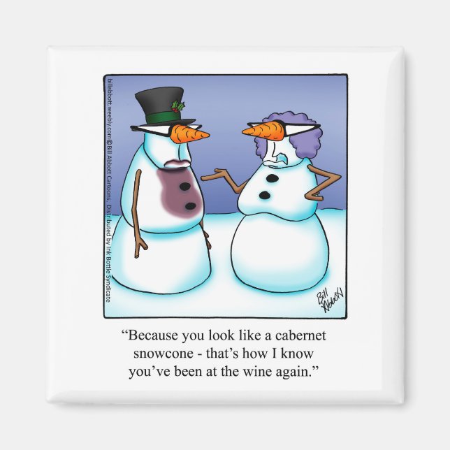 Funny Wine Spaß Kühlschrank Magnet (Vorne)