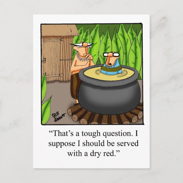 Funny Wine Spaß Postcard "Spectickles" Postkarte (Vorderseite)