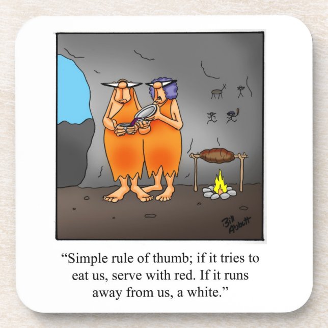 Funny Wine Spaß Untersetzer Set (Vorderseite)