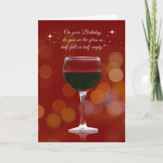 Funny Wine Themse Geburtstagskarte Karte