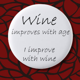 Funny wine zitiert Witzknöpfe Geschenke Spaß Gesch Button