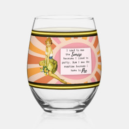 Funny Wineglass Best Friend Gift "Sunrise" Weinglas Ohne Stiel