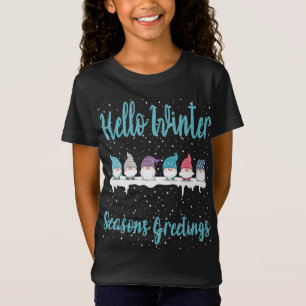 Funny Winter Frohen Festtage Gnomes Weihnachten T-Shirt