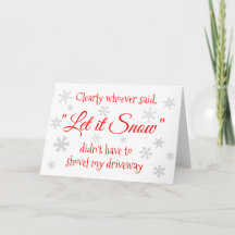 Funny Winter Snow Sassy Quote Typografie