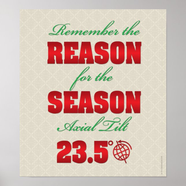 Funny Winter Solstice Poster (Vorne)