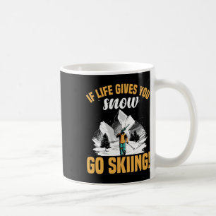Funny Winter Sport Schnee Skiareal für Männer Kaffeetasse