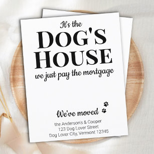 Funny, wir haben Bewegung Hunde Bewegung Ankündigu Postkarte
