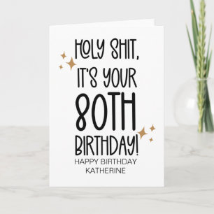 Funny wird älter als 80. Geburtstag für den Freund Karte