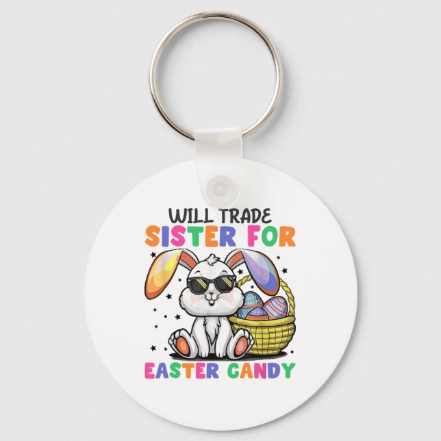Funny wird Handelsminister für Ostern Candy Bunny  Schlüsselanhänger (Vorderseite)