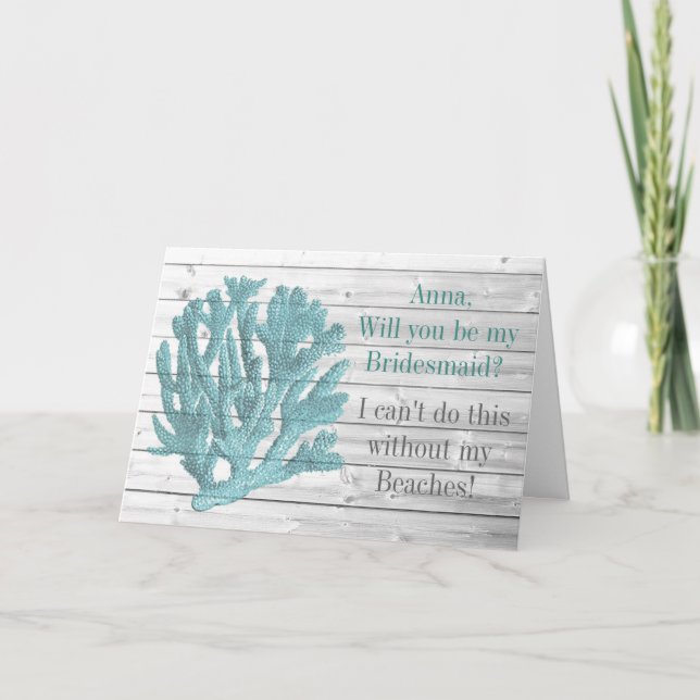 Funny wirst du meine Bridesmaid-Karte sein Einladung (Vorderseite)