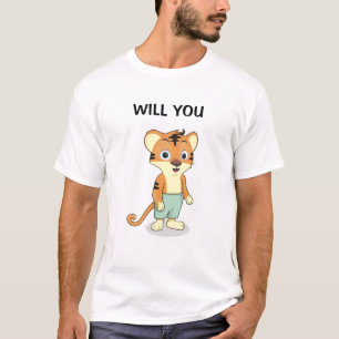 Funny wirst du mich heiraten Vorschlag für eine Eh T-Shirt
