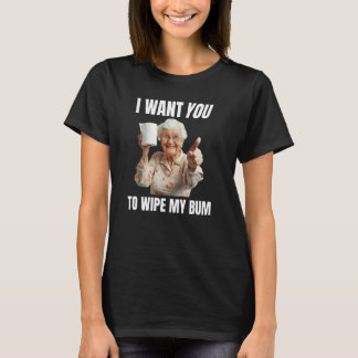 Funny Wischen Sie meine Bum Toilettenrollen unpass T-Shirt