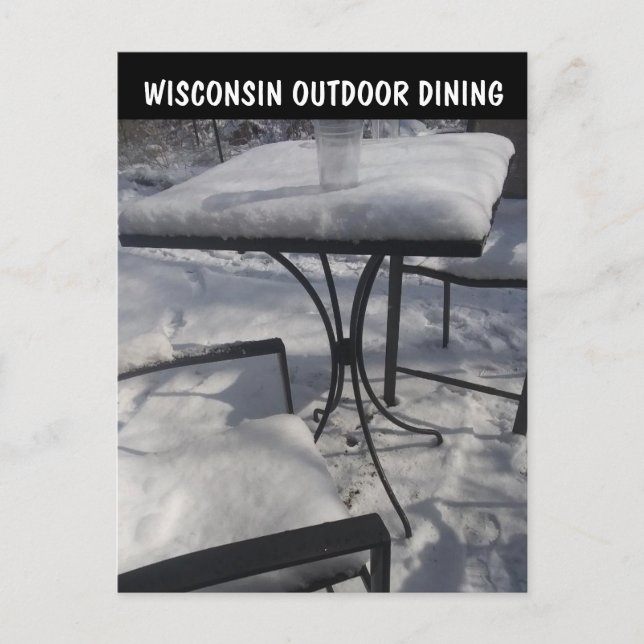 FUNNY WISCONSIN AUSSENESSENPOSTCARDS POSTKARTE (Vorderseite)