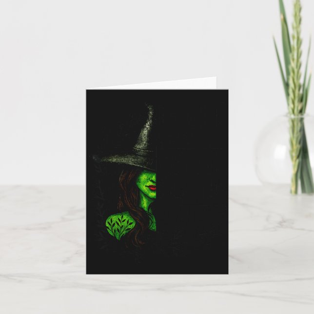 Funny Witch Halloween Don't Make Me Get My Flying  Karte (Vorderseite)