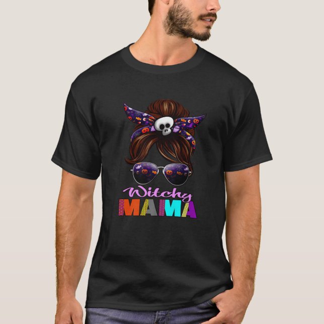 Funny Witch Hat Pumpkin Igel Halloween T-Shirt (Vorderseite)