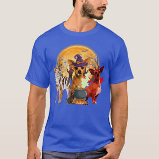 Funny Witch Mummy Devil Chihuahua Dog Owner Happy T-Shirt