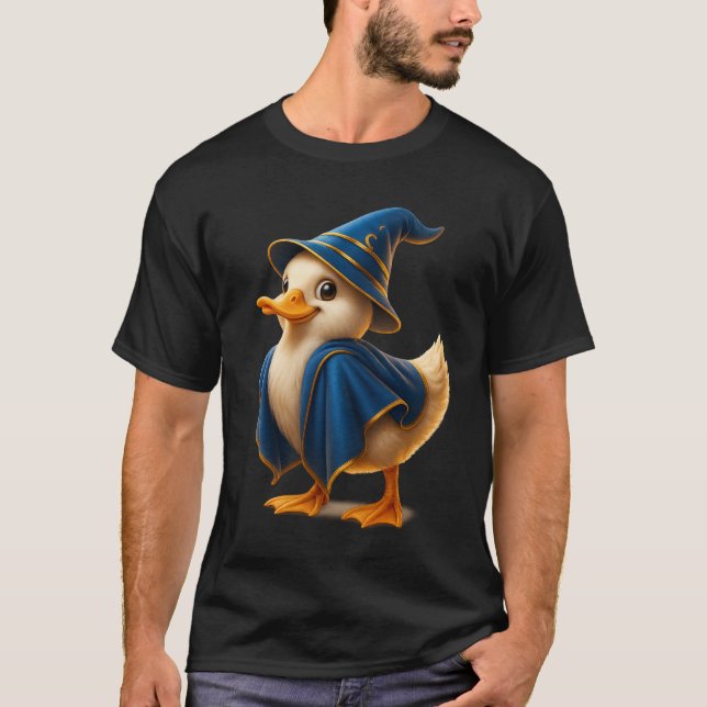 Funny Wizard Duck T-Shirt (Vorderseite)