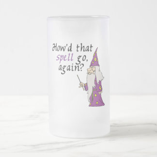 Funny Wizard Mattglas Bierglas