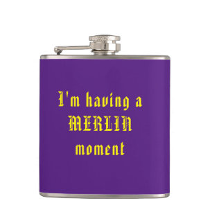 Funny Wizard Vinyl Wrapped Flask Flachmann
