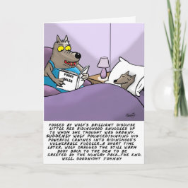 Funny Wolf Grußkarte Karte