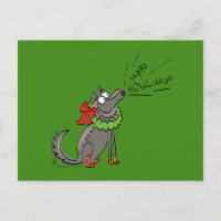 Funny Wolf Weihnachts-Happy Howlidays Holiday