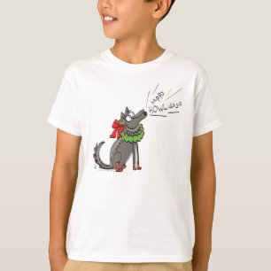 Funny Wolf Weihnachts-Happy Howlidays Holiday T-Shirt