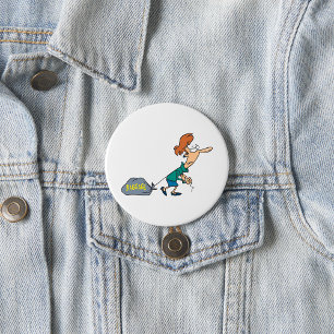 Funny Woman Carry emotionales Gepäck Button