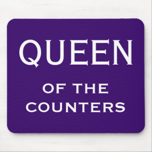 Funny Woman CFO Nickname - Queen of the Counters Mousepad