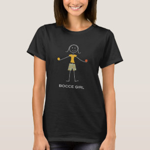 Funny Women Bocce Ball Stick Bocce Girl T-Shirt