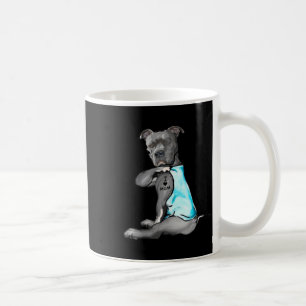 Funny Women Gifts Dog Pitbull I Liebe Mama Tattoo  Kaffeetasse